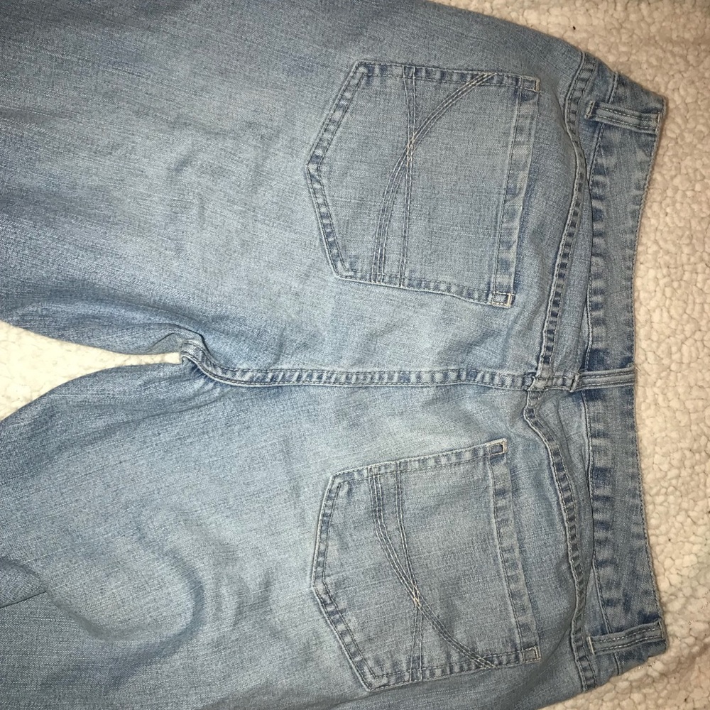 Denim slightly boot cut jeans